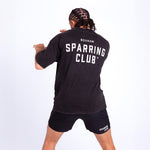 T-shirt Boxraw Sparring Club Oversize Nero-Combat Arena