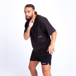 T-shirt Boxraw Sparring Club Oversize Nero-Combat Arena