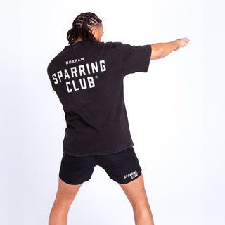 T-shirt Boxraw Sparring Club Oversize Nero-Combat Arena