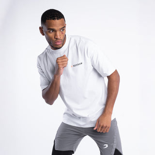 T-shirt Boxraw We Don't Play Boxing Oversize Bianco-Combat Arena