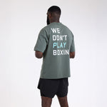 T-shirt Boxraw We Don't Play Boxing Oversize Verde-Combat Arena