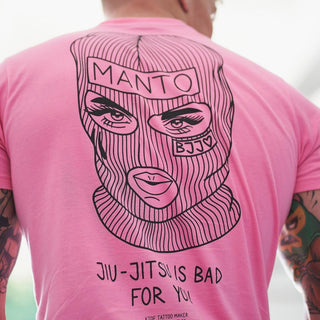 T-shirt Manto x KTOF Balaclava Rosa-Combat Arena