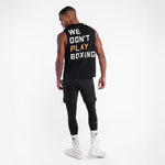 T-shirt smanicata Boxraw We Don't Play Boxing Nero-Combat Arena