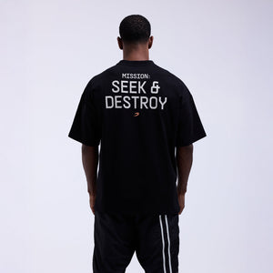 T-shirt Bivol x Boxraw Oversize Zwart