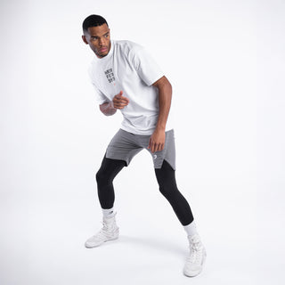 T-shirt Boxraw HRDR FSTR SMTR Oversize Blanc