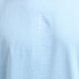 T-shirt Boxraw Lineal Oversize Bleu