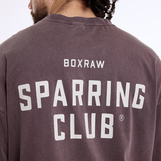 T-shirt Boxraw Sparring Club Oversize Marron