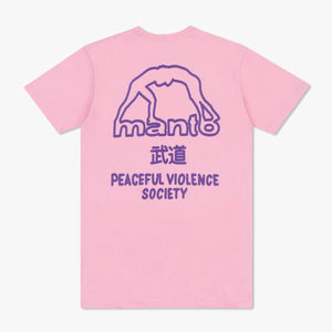 T-shirt Manto Society 25 roze
