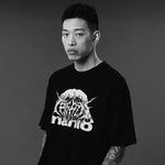 T-shirt oversize Manto Treasure Zone Noir