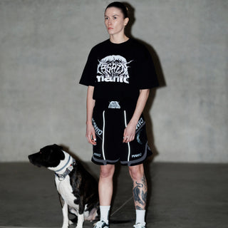 T-shirt oversize Manto Treasure Zone Noir