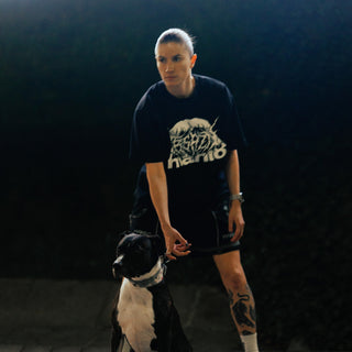 T-shirt oversize Manto Treasure Zone Noir