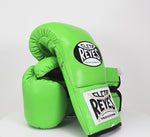Gants de boxe Cleto Reyes Professionnel CB2 Vert Lime avec lacets