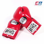 Gants de boxe Cleto Reyes Professional CB2 Rouge-Noir avec lacets