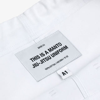 BJJ Gi Manto Base 3.0 Bianco-Combat Arena