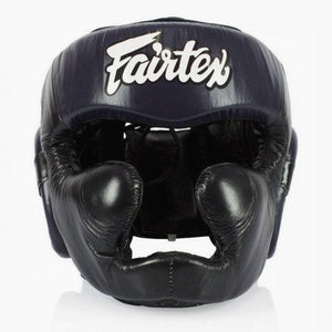 Caschetto Fairtex Diagonal Vision Sparring HG13 Zwart-blauw 