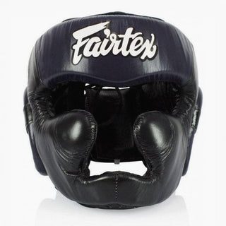 Caschetto Fairtex Diagonal Vision Sparring HG13 Zwart-blauw 