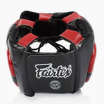 Caschetto Fairtex Diagonal Vision Sparring HG13 zwart-rood 