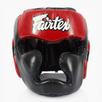 Caschetto Fairtex Diagonal Vision Sparring HG13 zwart-rood 