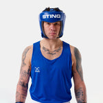 Casque Sting Competition Approuvé World Boxing Bleu 