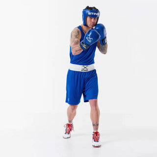 Casque Sting Competition Approuvé World Boxing Bleu 