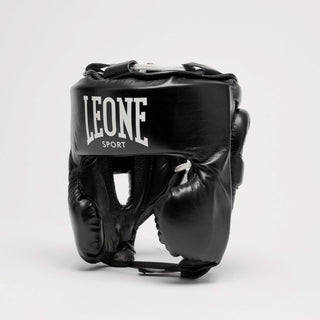 Casque Leone Sport Augusto Classico Noir avec pommettes 