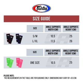 Enkelbeschermers Fairtex AS1 Zwart-rood 