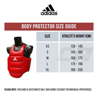 Body Protector omkeerbaar Adidas rood-blauw