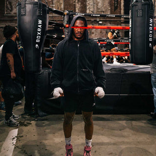 Felpa Boxraw Sparring Club Oversize con cappuccio e zip-Combat Arena