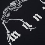 Felpa Manto Bones con cappuccio Nero-Combat Arena