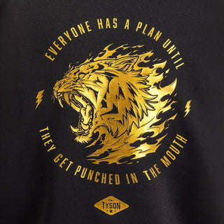 Felpa Venum x Mike Tyson Tiger con cappuccio Nero-oro-Combat Arena