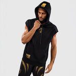 Felpa smanicata Venum x Mike Tyson Tiger con cappuccio Nero-oro-Combat Arena