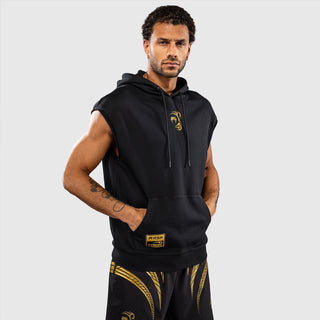 Felpa smanicata Venum x Mike Tyson Tiger con cappuccio Nero-oro-Combat Arena