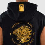 Felpa smanicata Venum x Mike Tyson Tiger con cappuccio Nero-oro-Combat Arena