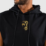 Felpa smanicata Venum x Mike Tyson Tiger con cappuccio Nero-oro-Combat Arena