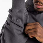 Sweatshirt Boxraw We Don't Play Boxing oversize met capuchon Grijs-roze 