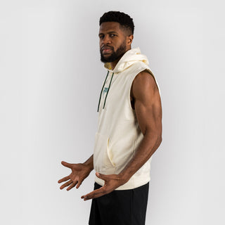 Sweat sans manches Venum Capuchon en vanille pour l'entraînement