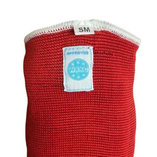 Elleboogbeschermer  stretch omkeerbare Masters WAKO rood blauw
