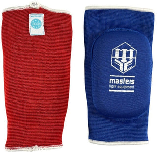 Elleboogbeschermer  stretch omkeerbare Masters WAKO rood blauw