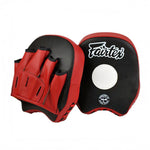 Handpads Fairtex Kort FMV14 Zwart-rood-Combat Arena
