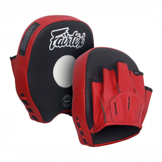 Handpads Fairtex Kort FMV14 Zwart-rood-Combat Arena