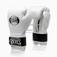 Gants de boxe Cleto Reyes Sparring CE6 Blanc-noir-Combat Arena