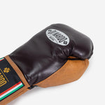 Bokshandschoenen Di Nardo met Veters 12 Oz Bourgogne-cognac-vintage-Combat Arena