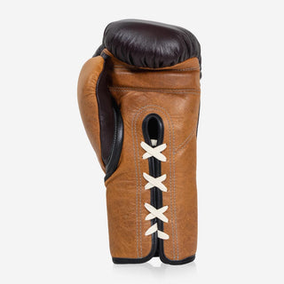 Bokshandschoenen Di Nardo met Veters 12 Oz Bourgogne-cognac-vintage-Combat Arena