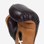 Bokshandschoenen Di Nardo met Veters 12 Oz Bourgogne-cognac-vintage-Combat Arena