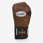 Bokshandschoenen Di Nardo met Veters 12 Oz Bruin-zwart-Combat Arena