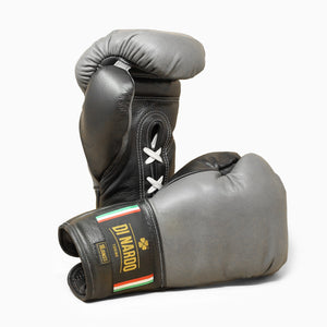Guantoni Di Nardo con lacci 16 Oz Grigio-nero-Combat Arena