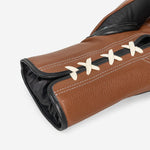 Bokshandschoenen Di Nardo met Veters 18 Oz Zwart-bruin-Combat Arena