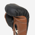 Bokshandschoenen Di Nardo met Veters 18 Oz Zwart-bruin-Combat Arena