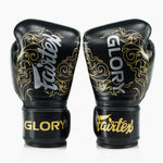Gants de boxe Fairtex x Glory BGVG3 Noir et or