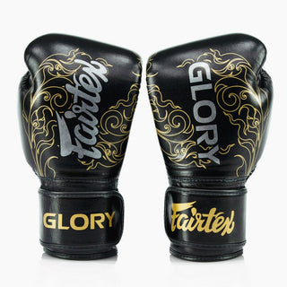 Gants de boxe Fairtex x Glory BGVG3 Noir et or